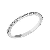 Anello Gazzola Gioielli in Oro bianco Diamante GI-AN-100NR74-1-13-G-SI0.005